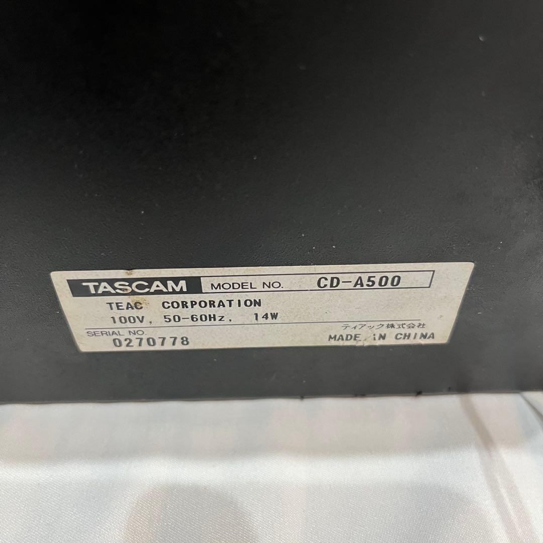 Tascam Cd Md Cassette Deck Cd-A500