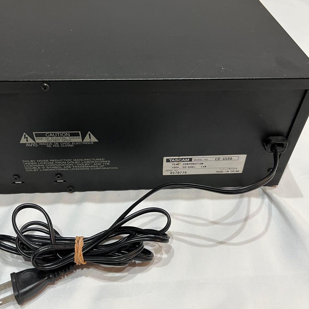 Tascam Cd Md Cassette Deck Cd-A500