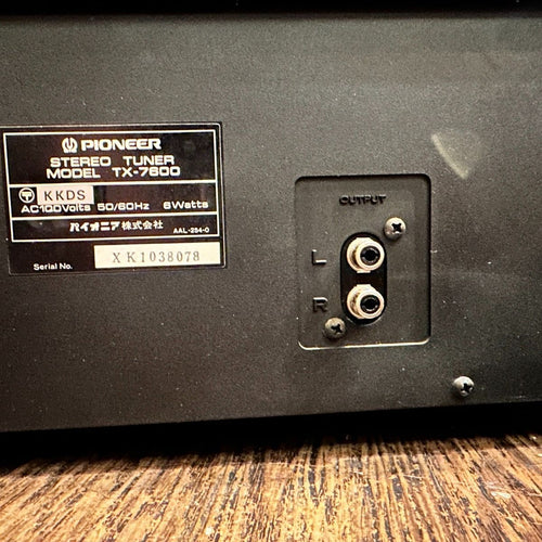 Pioneer Radio Tuner Tx-7600 Fm