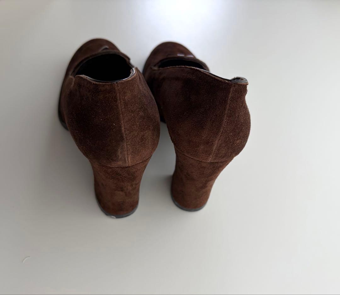 Miu High Heels Pumps Suede Leather 37 1/2