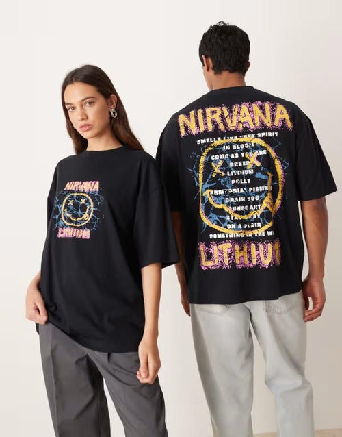 Short Sleeve (T -Shirt) Asos Designirvana Unisex Boxy Oversized Tshirt With