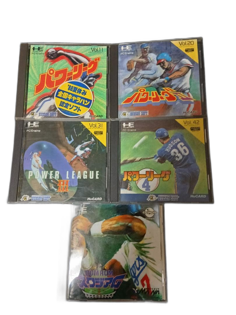 Nec Soft Pc Engine Hu Baseball Collection 5 Set