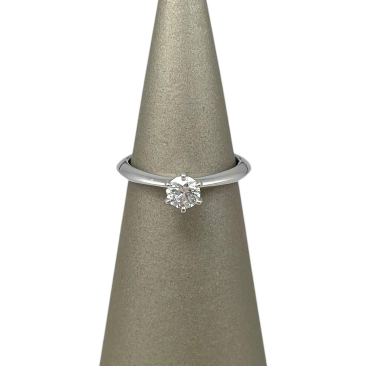 Tiffany Ring Pt950 0.30Ct