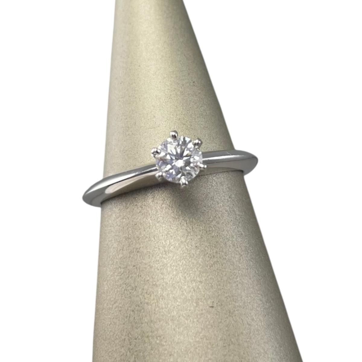 Tiffany Ring Pt950 0.30Ct