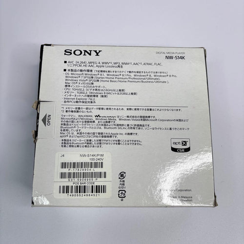 Sony Digital Audio Player Nw-S14K 8Gb