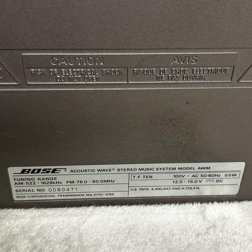 Bose Radio And Boombox Acoustic Wave Music System Awm