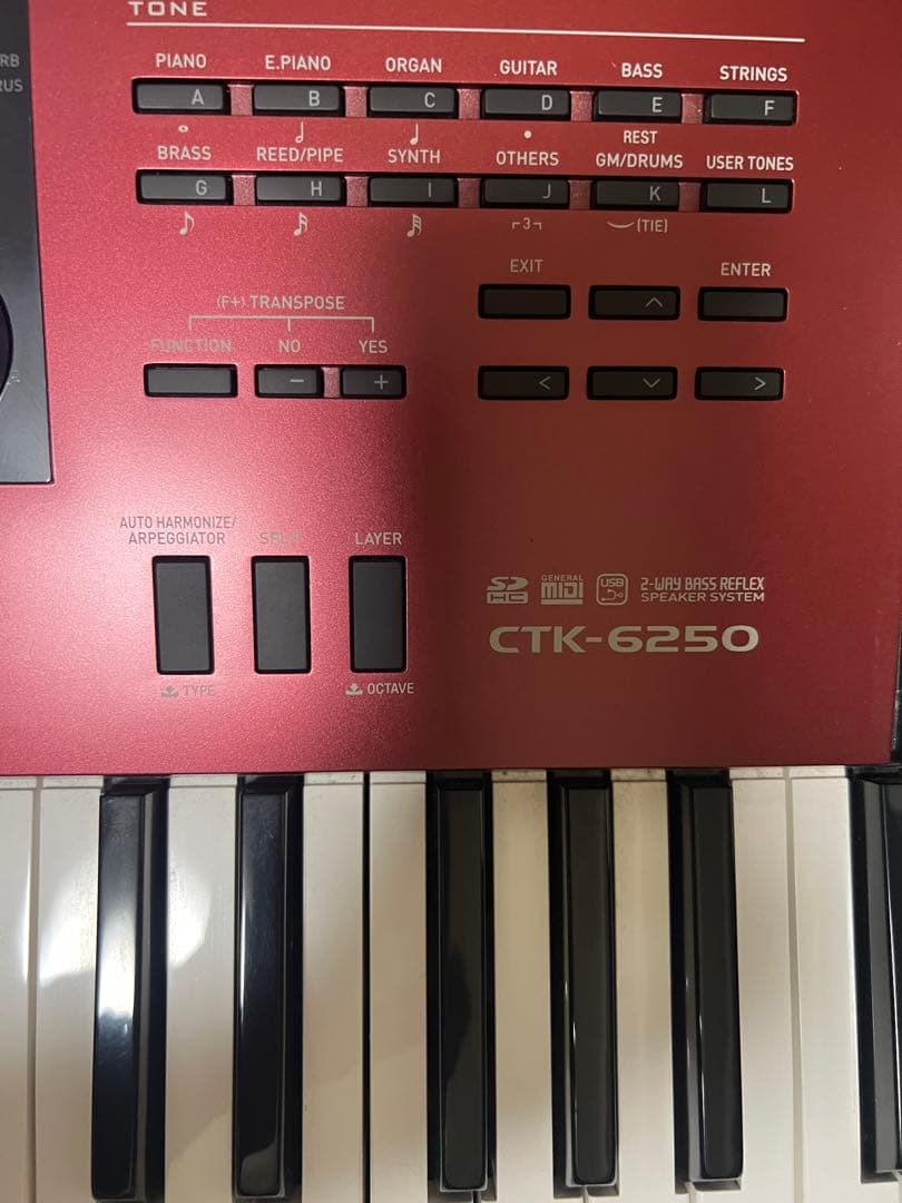 Keyboard Electronic Piano Casio Ctk-6250