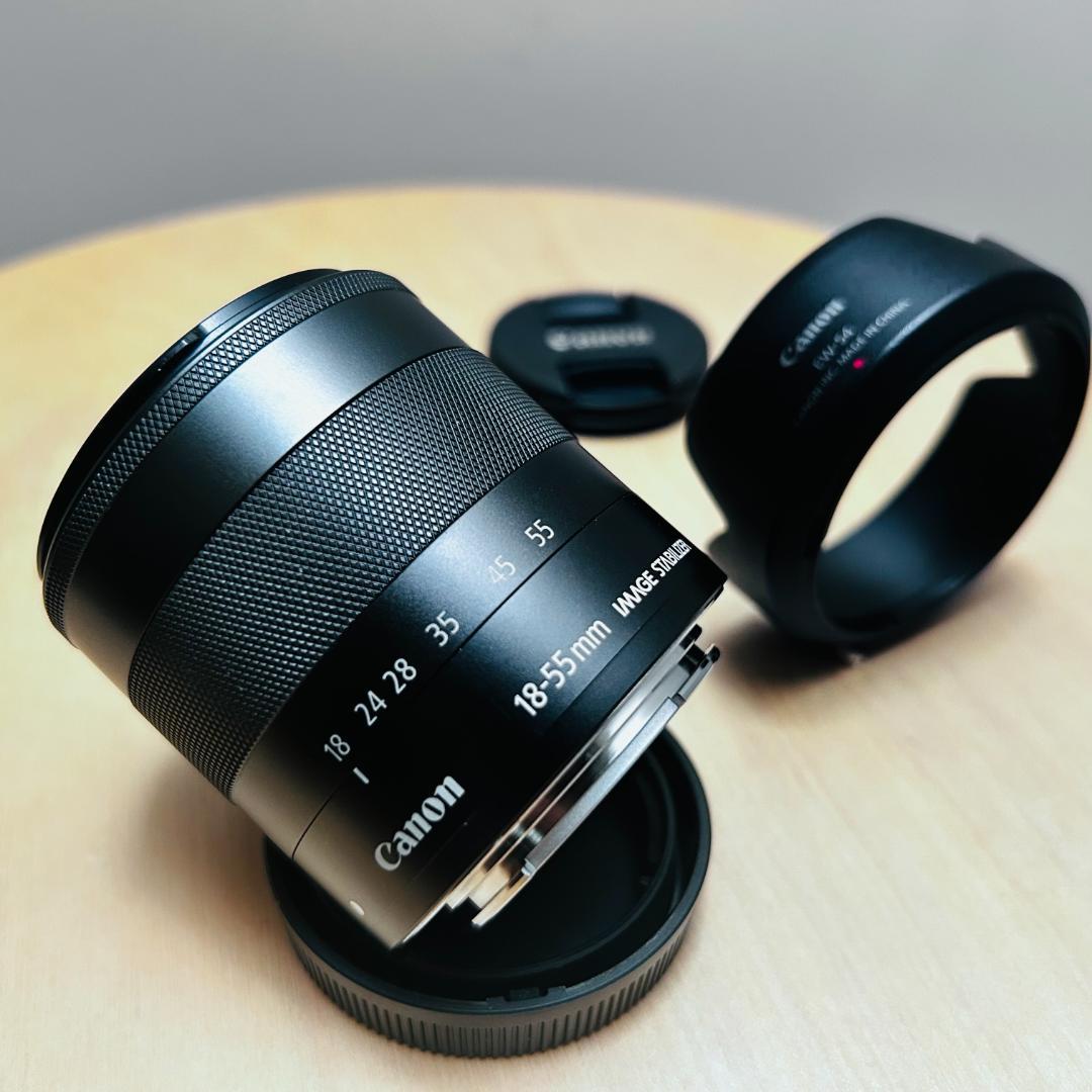 Canon Lens (Zoom) Ef-M18-55Mm F3.5-5.6 Is Stm+Ew-54
