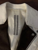 Rick Owens Double Biker Jackets Ss20 Dracubiker Jacket Chalk White Black