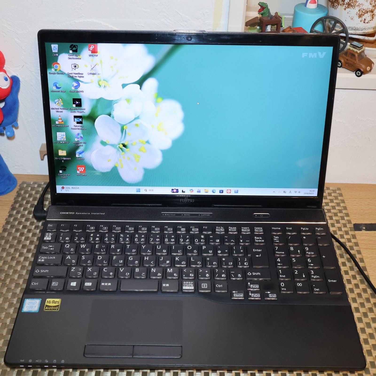 Fujitsu Windows Notebook Body Win11 I7/ 8G/Ssd/Dvd/ /Typec