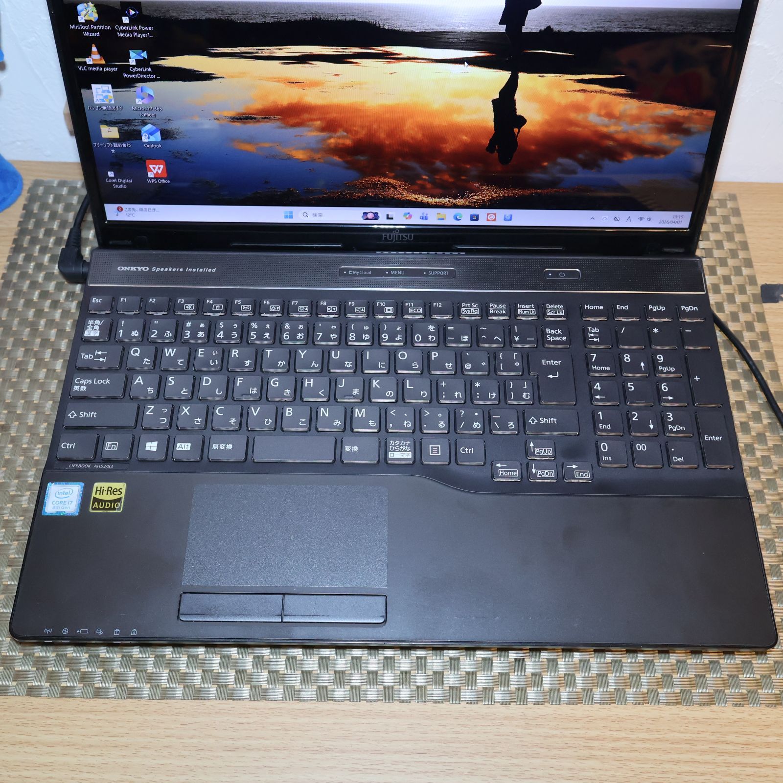 Fujitsu Windows Notebook Body Win11 I7/ 8G/Ssd/Dvd/ /Typec