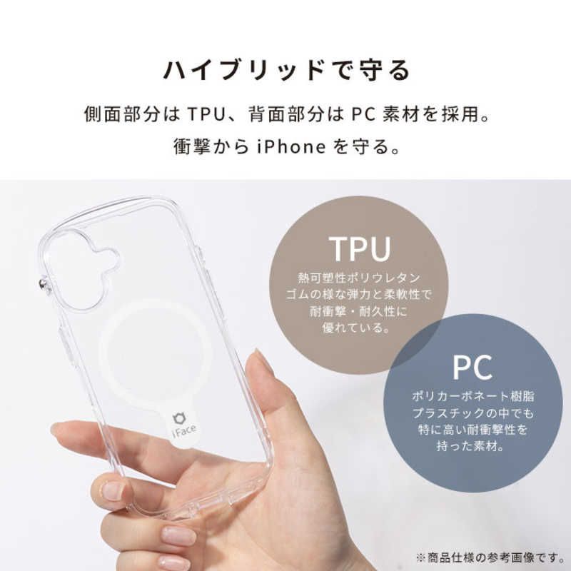 Hamee Soft Hard Case Iphone17 Pro Maxiface Look In Clear Hybrid Magsynq
