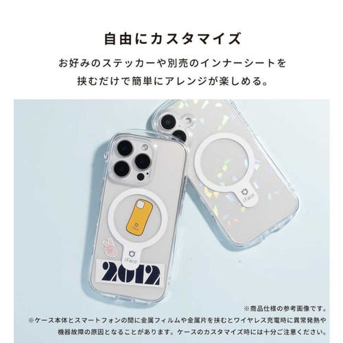 Hamee Soft Hard Case Iphone17 Pro Maxiface Look In Clear Hybrid Magsynq