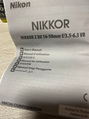 Nikon Lens (Zoom) Z Dx 16-50Mm F/ 3.5-6.3 Vr