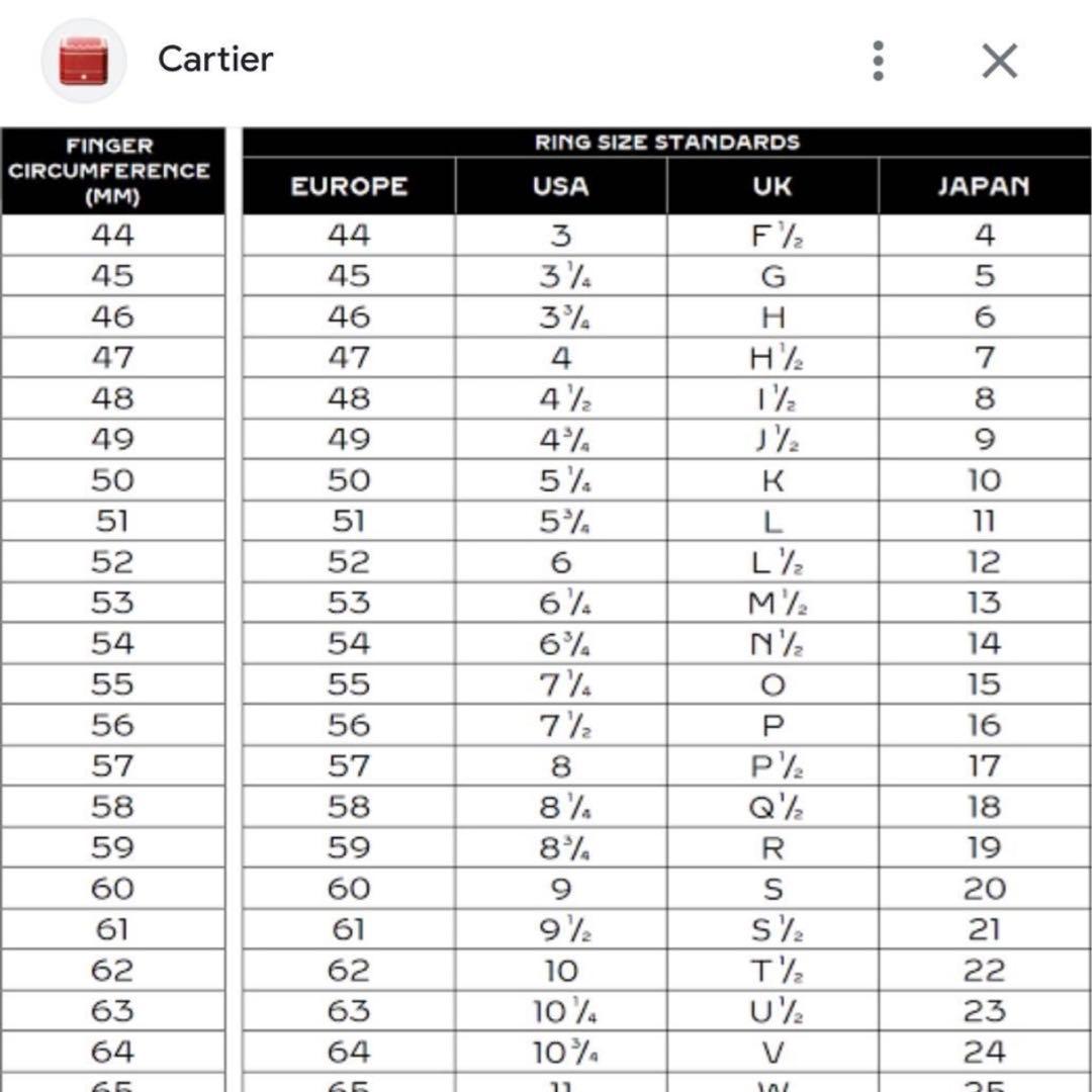 Cartier Rings 3P Pt950 5