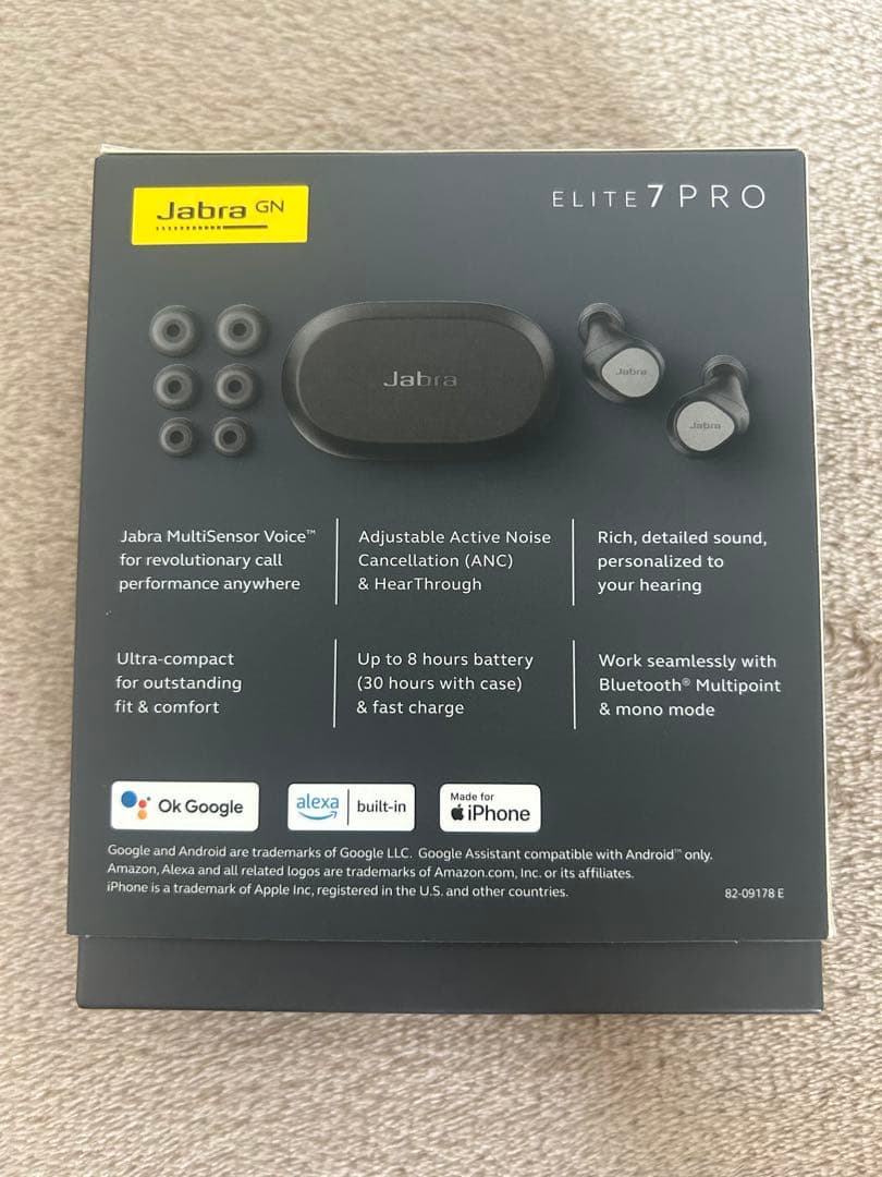 Jabra Wireless Earphones Elite 7 Pro Titanium Black