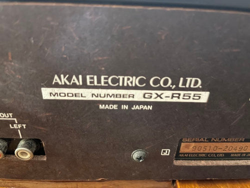 Cd, Md Cassette Decks Akai Gx-R55