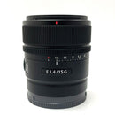 Sony Prime Lenses E F1.4 G Sel15F14G