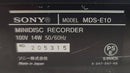 Sony Others Mds-E10 Minidisc Recorder Md