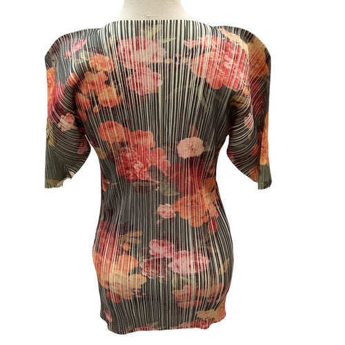 Issey Miyake Short Sleeve (T -Shirt) Pleats Please Size 4 Pp44-Jk602