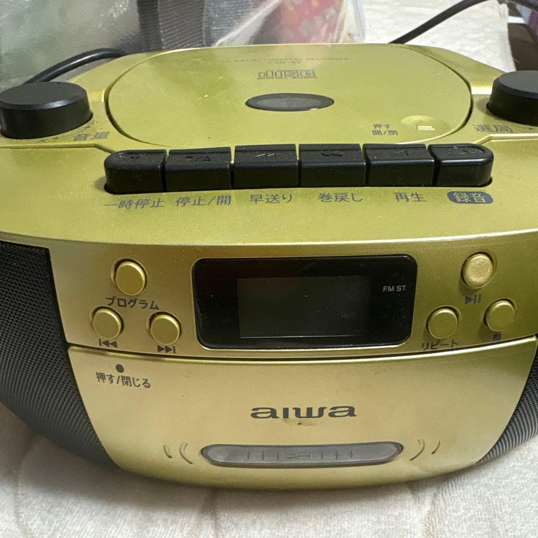 Cd Md Cassette Deck Aiwa Csd-45