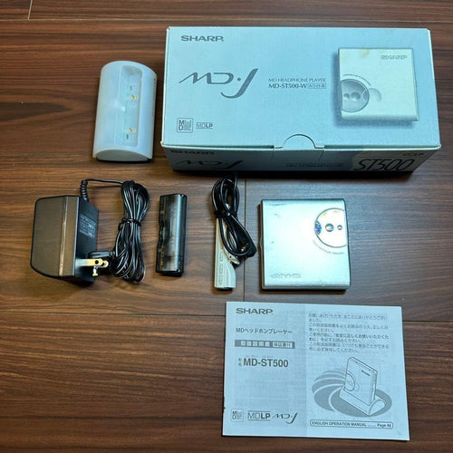 Sharp Portable Md Player Md-St500-W 5539