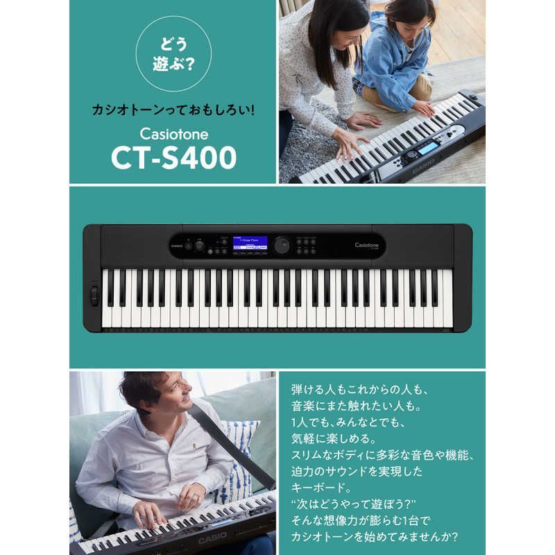 Casio Keyboard Electronic Piano Casiotone [61 Ct-S400