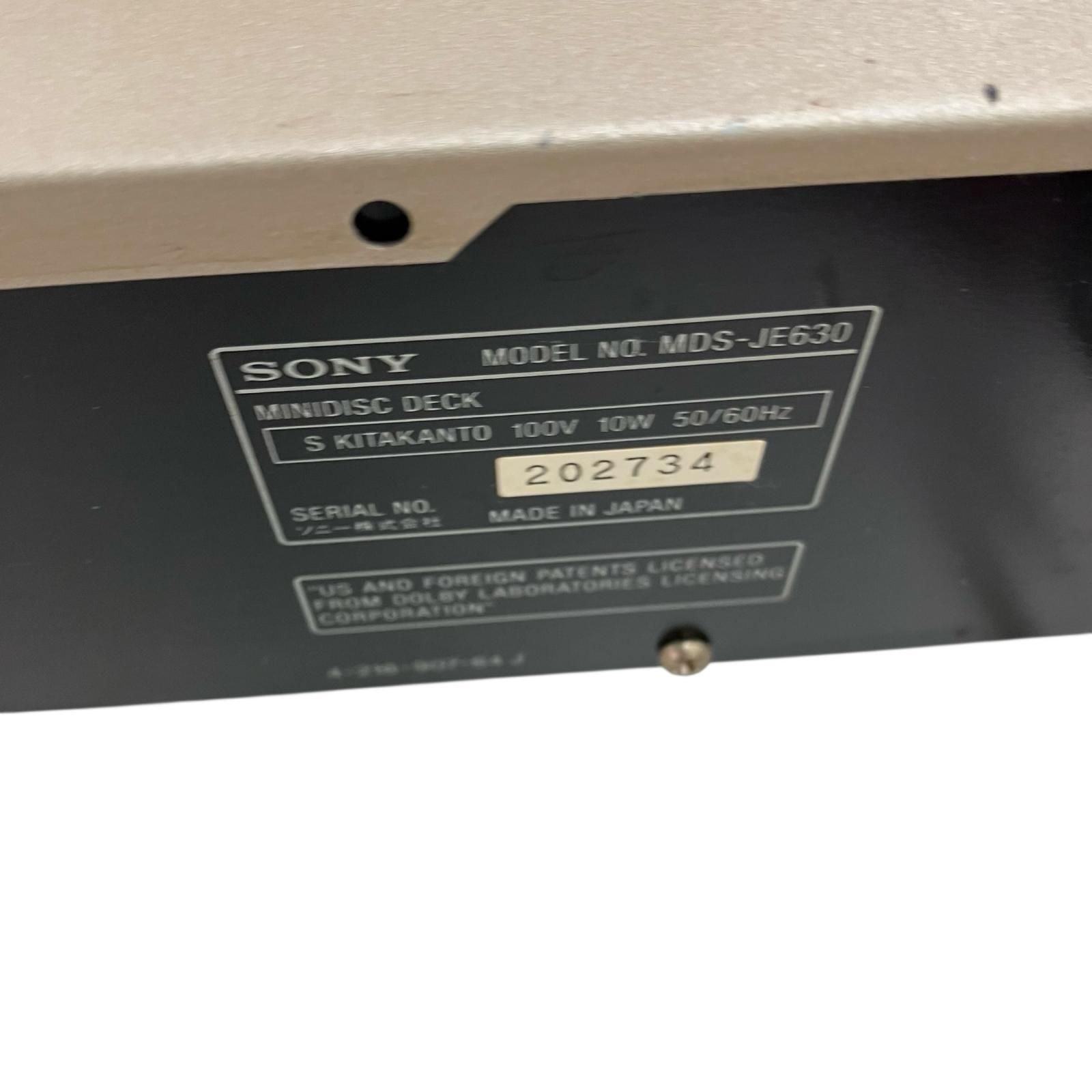 Sony Others 199990 Sonny Md Mds-Je630