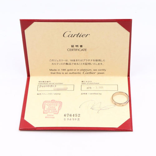 Cartier Ring B4050953 K18Wg Used A