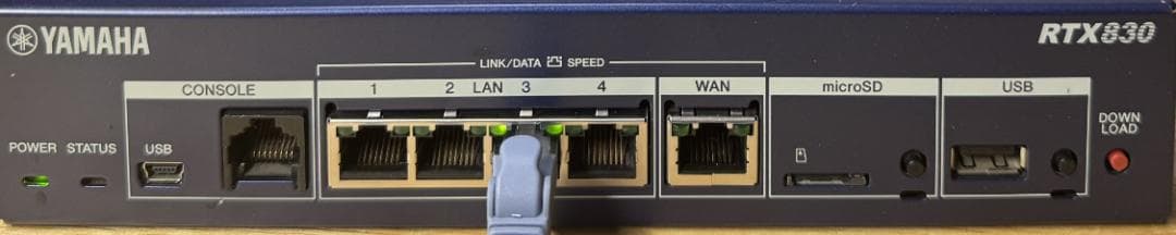 Yamaha Wired Lan Router Rtx830 Fw Ip