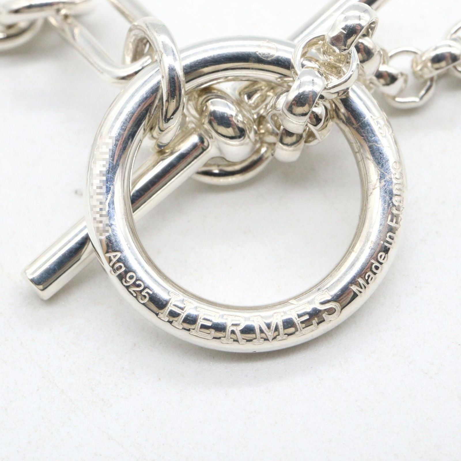 Hermes Necklace 41.5 925 Used A