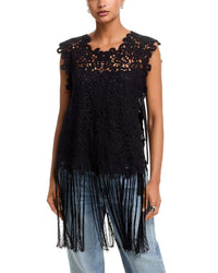 Long Sleeve Sealina Halter Top Black