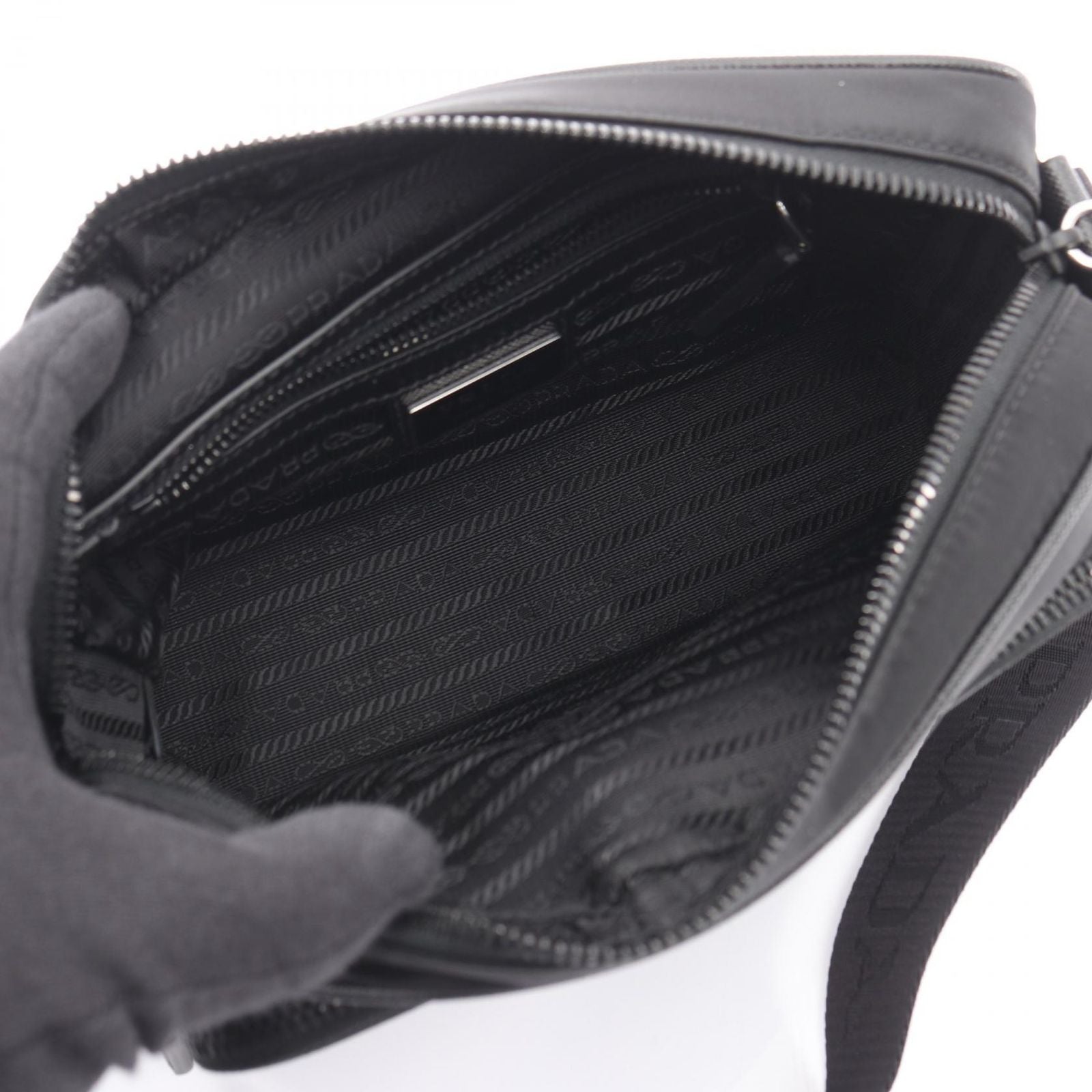 Prada Shoulder Bag Tessuto+Saffian
