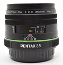 Pentax Lens (Single Focus) E28[7891]11 Smc Pentax-Da F2.8 Macro