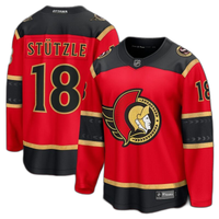 T -Shirt Mens Fanatics Tim Stutzle Red Ottawa Senators Alternate Breakaway