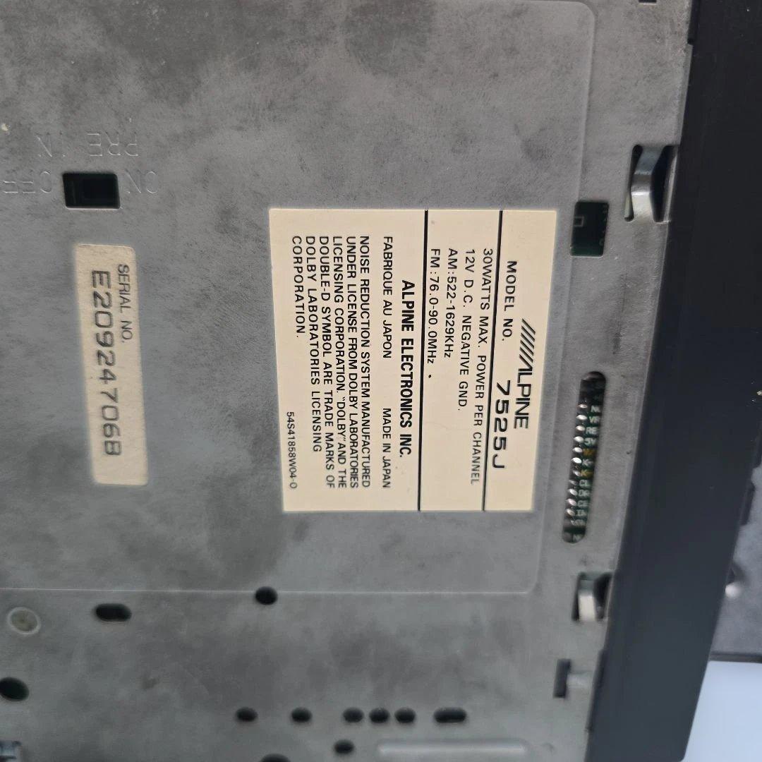 Alpine Deck Player Changer 7525J 5982 3