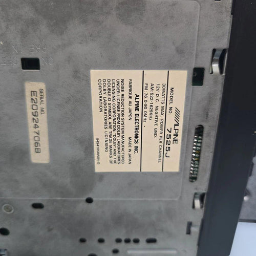 Alpine Deck Player Changer 7525J 5982 3