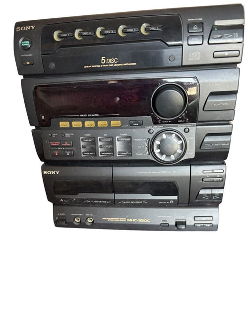 Sony Mini Component Systems Mhc-550C