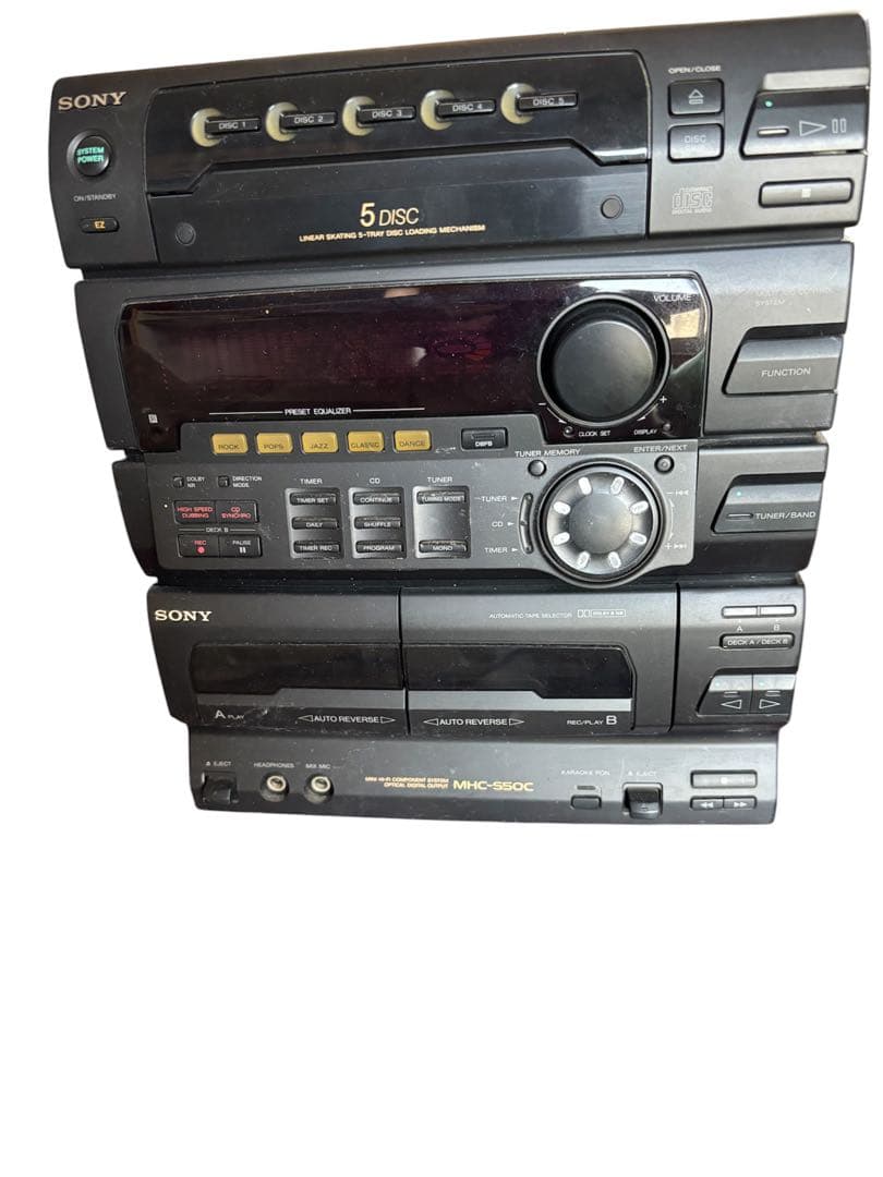 Sony Mini Component Systems Mhc-550C
