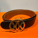 Hermes Belts H Brown Black 70