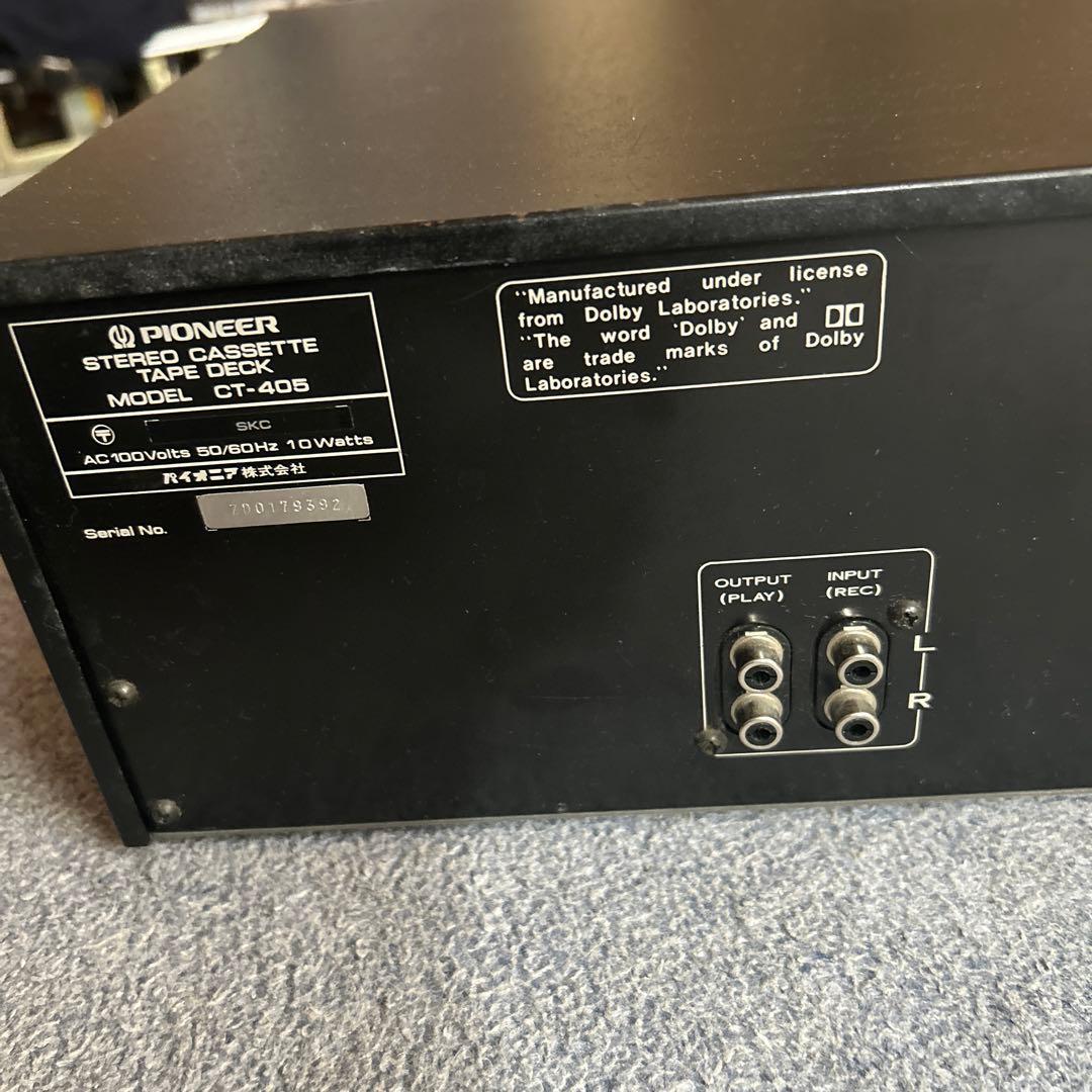 Cd Md Cassette Deck Pioneer Ct-405