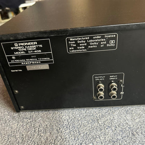 Cd Md Cassette Deck Pioneer Ct-405