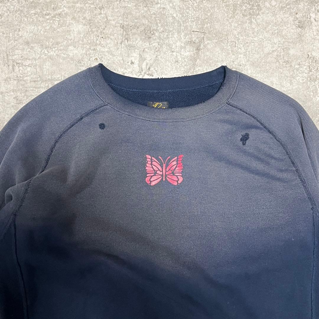 Needles Sweatshirts Deconstructed Sweat Shirt Navy M
