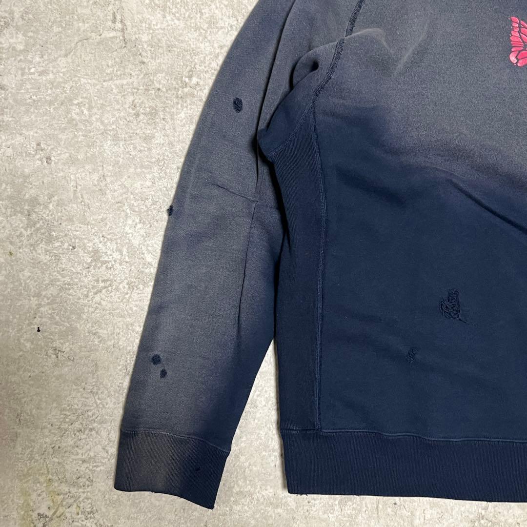 Needles Sweatshirts Deconstructed Sweat Shirt Navy M