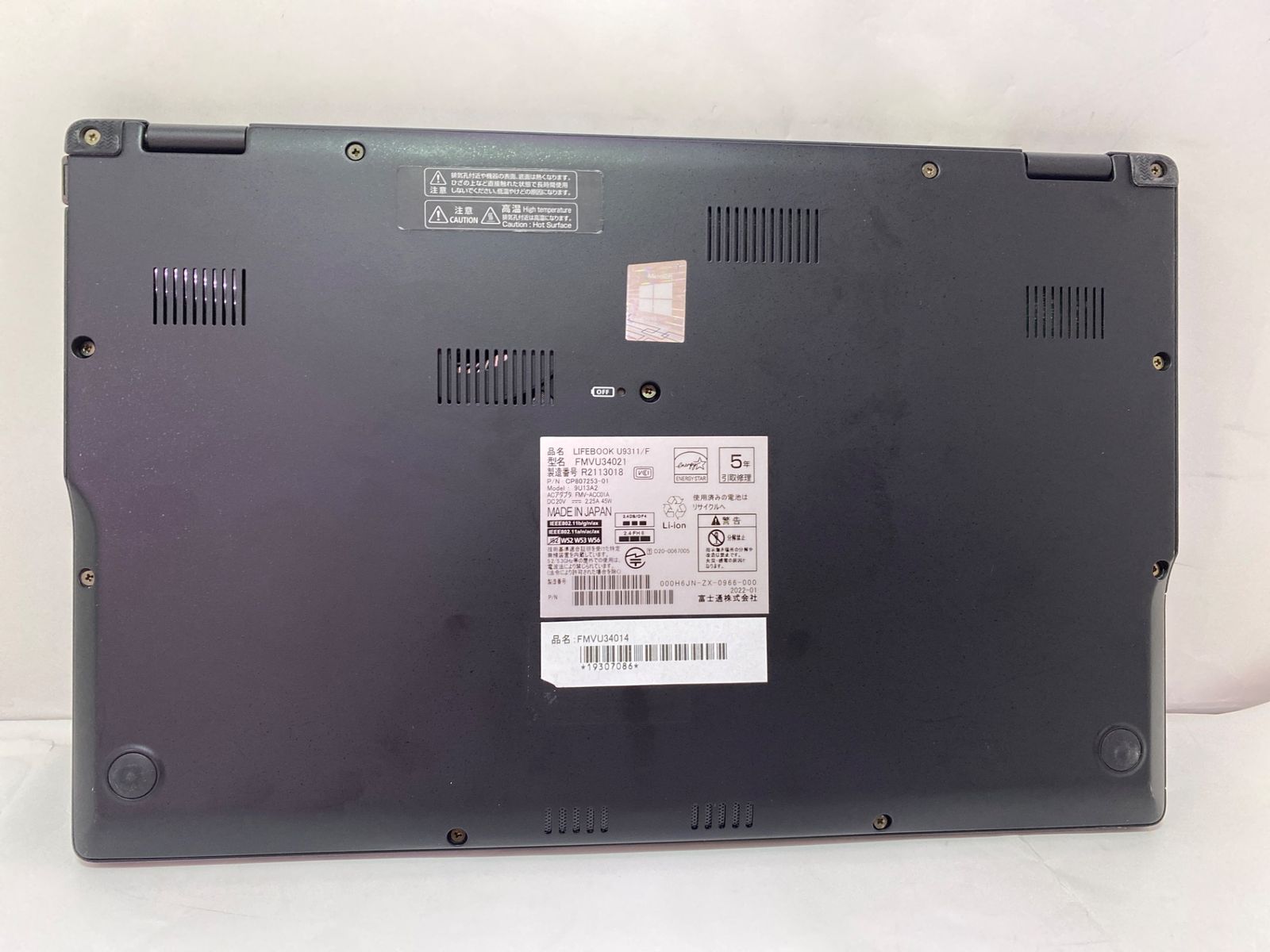 Fujitsu Windows Notebook Body Lifebook U9311/F Fmvu34014