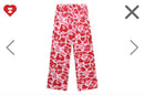 Apee Sweatshirts Heart Badge Camo Sweat Pants