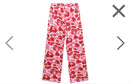 Apee Sweatshirts Heart Badge Camo Sweat Pants