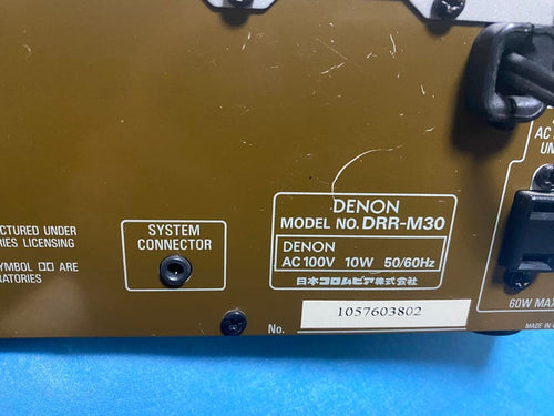 Denon Cd Md Cassette Deck Drr-M30