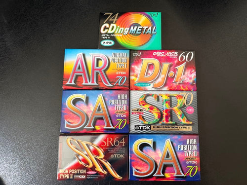 Tdk Cassette Tapes 7 Cding Metal Ar Sa Sr