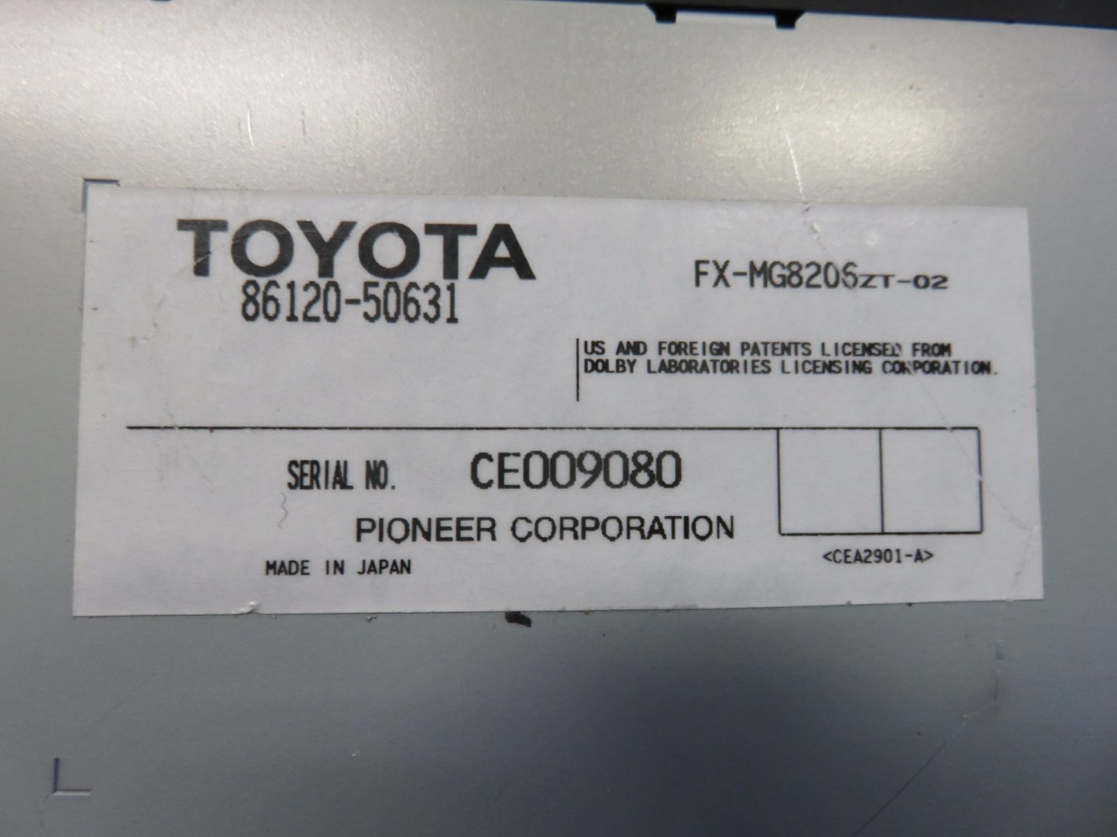 Others Std9844/ Ok Ucf30 Ucf31 Cd Md 86120-50631 Fx-Mg8206Zt-02 Pioneer